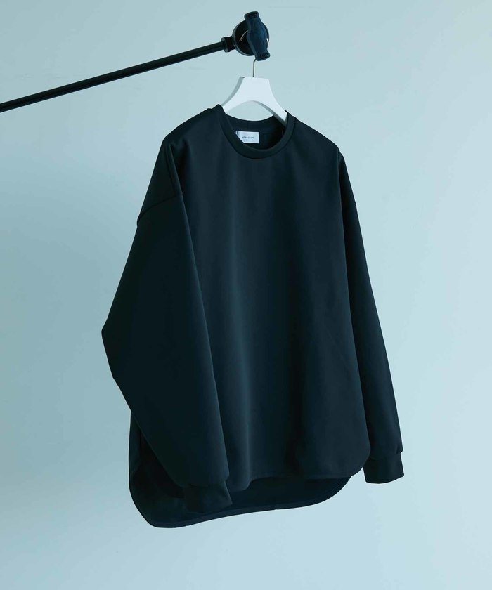 ポンチ ドロップショルダー キックバック ロンT/高機能ストレッチ