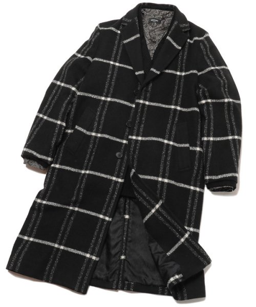【NALYA/ナリヤ】圧縮ジャージ ラージチェックコート　made in japan NALYA/ナリヤ