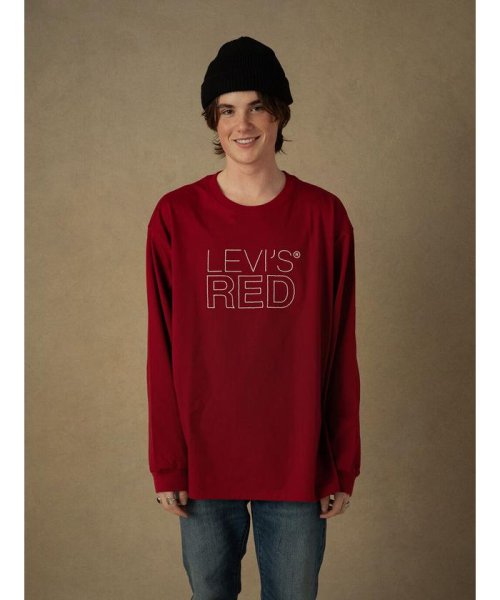 Levi's(リーバイス)/LR ロングスリーブグラフィックTシャツ LOGO RIO RED/REDS