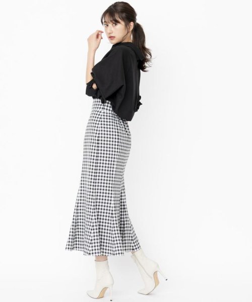 ストライプ ギンガムチェックマーメイドスカート スウィングル Swingle Magaseek ストライプ ギンガムチェックマーメイドスカート スウィングル Swingle Magaseek