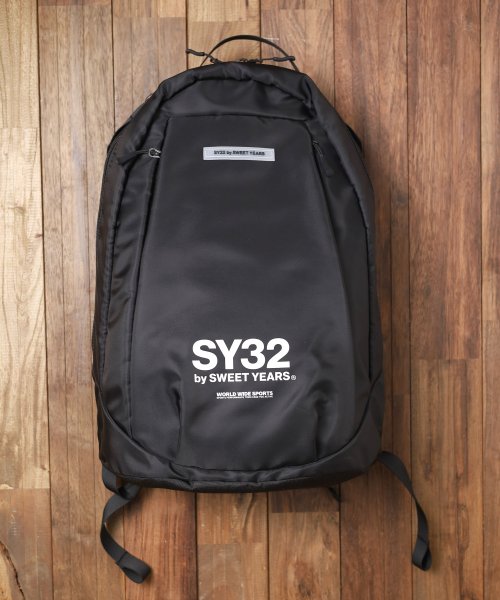 ar/mg(エーアールエムジー)/【73】【12155】【SY32 by SWEET YEARS X MICKAEL LINNELL】SATIN BACKPACK/ブラック
