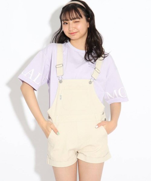 ショートサロペット ピンク ラテ Pink Latte Magaseek