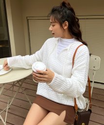 ad thie(アドティエ)/透かし編みPO 冬 春/オフホワイト