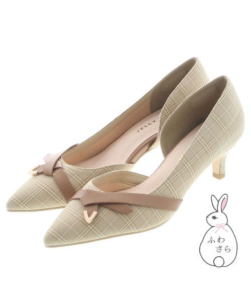 セール ジェリービーンズ Jelly Beans ベルトリボンサイドオープンパンプス ふわさら Magaseek