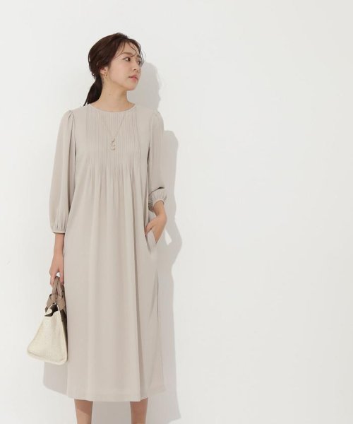 フロントピンタックワンピース ナチュラルビューティーベーシック Natural Beauty Basic Magaseek