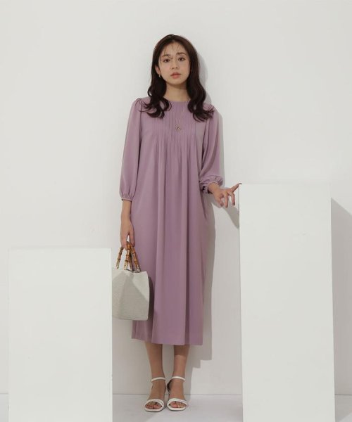 セール フロントピンタックワンピース ナチュラルビューティーベーシック Natural Beauty Basic Magaseek