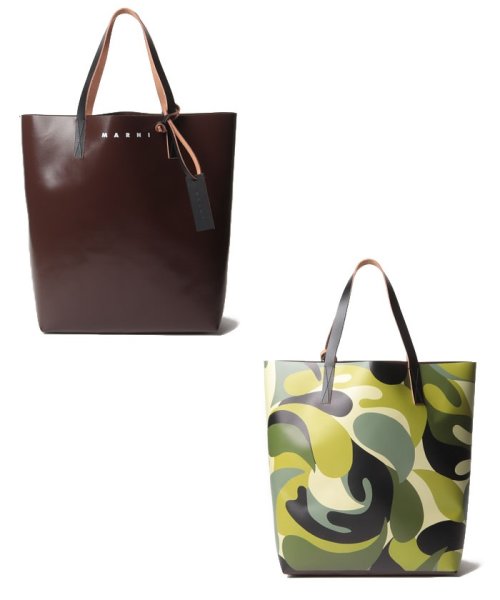 MARNI(マルニ)/【MARNI】マル二 トートバッグ SHMQ0000A4 P4571 TRIBECA SHOPPING BAG/グリーンブラウン