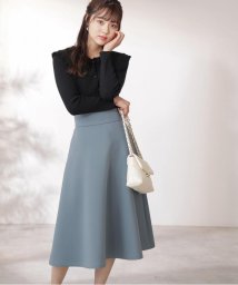 PROPORTION BODY DRESSING(プロポーション　ボディドレッシング)/ダンボールカラーフレアスカート/ブルー