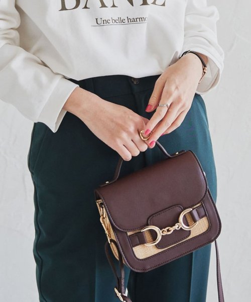 セール Web限定 フェイクレザーコンビ2wayショルダーバッグ コーエン Coen Magaseek