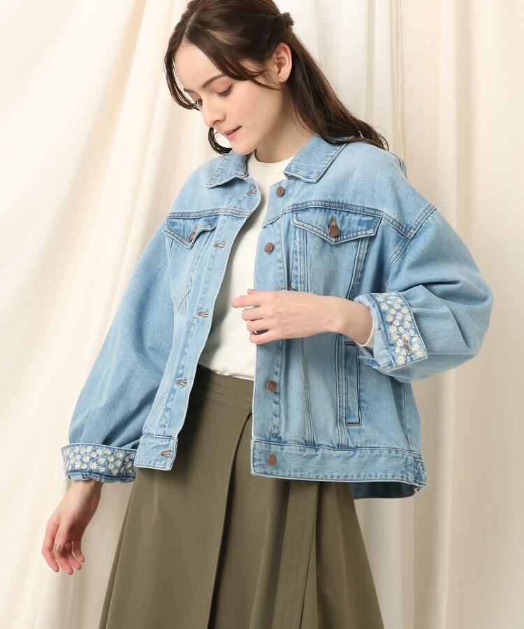 品質満点 花柄刺繍 デニムジャケット アウター Www Comisariatolosandes Com