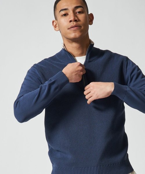 Hustongass ハーフジップニット J プレス メンズ J Press Mens Magaseek