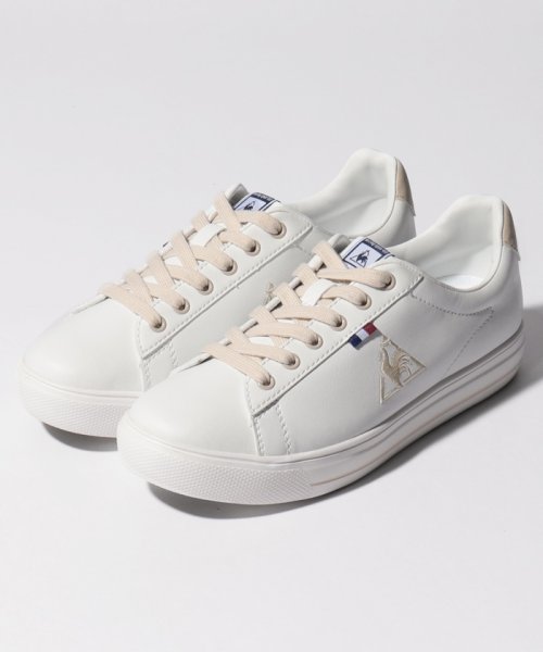 le coq sportif (ルコックスポルティフ)/テルナバウンドコート  /  TELUNA BOUND COURT【アウトレット】/ホワイト/ベージュ