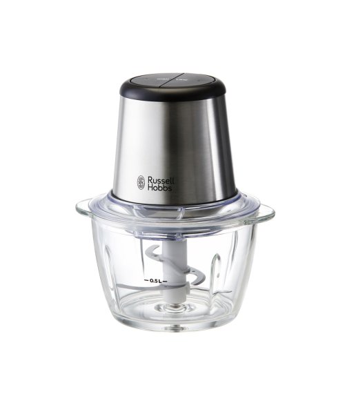 Russell Hobbs(ラッセルホブス)/【日本正規品】ラッセルホブス ミニチョッパー Russell Hobbs ４ブレードミニチョッパー 0.5L 500ml フードプロセッサー 7820JP/シルバー