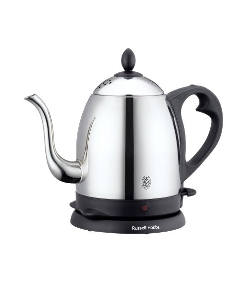 Russell Hobbs(ラッセルホブス)/【日本正規品】ラッセルホブス ケトル Russell Hobbs カフェケトル 0.8 電子ケトル 0.8L 空焚き防止 家電 7408JP 7408JP－88/シルバー