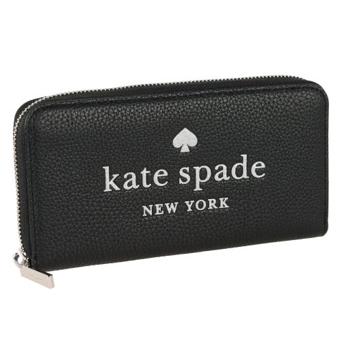kate spade new york(ケイトスペードニューヨーク)/kate spade new york ケイトスペード GLITTER ON LARGE WALLET ラウンドファスナー 長財布/ブラック