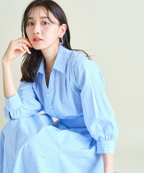 Story4月号掲載 パール釦シャツワンピース ジャスグリッティー Jusglitty Magaseek