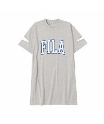 MAC HOUSE(kid's)(マックハウス（キッズ）)/FILA フィラ 袖スリットワンピース FM2454/グレー