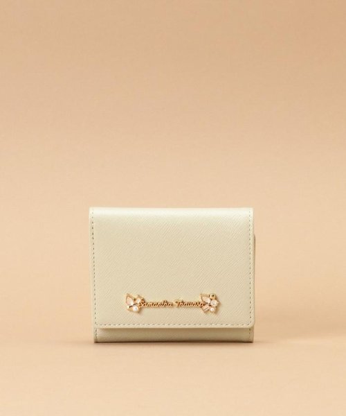 ラメレザービジュー ミニ財布 