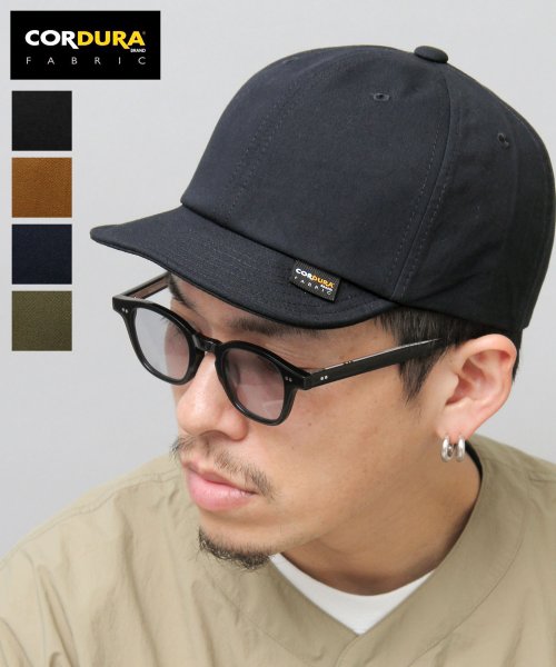 Besiquenti(ベーシックエンチ)/コーデュラチノ ボールキャップ ショートバイザー アンパイアキャップ 日本製CORDURA 帽子 メンズ カジュアル/ネイビー
