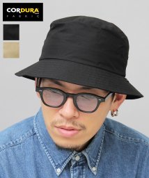 Besiquenti(ベーシックエンチ)/コーデュラコットン バケットハット 深め 日本製CORDURA 帽子 メンズ カジュアル/ブラック