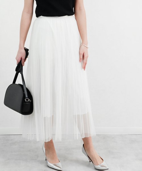 ラメストライプチュールスカート フィズ Fizz Magaseek