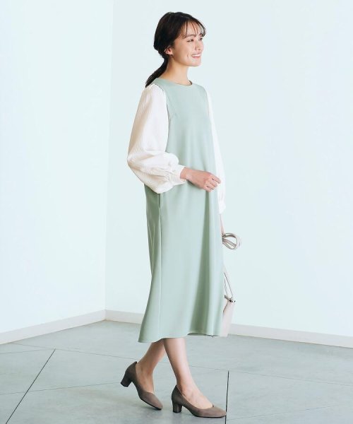 セール ウィングスリーブ袖ワッシャーワンピース グローブ Grove Magaseek