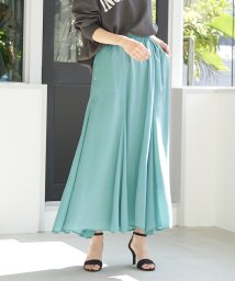 MICA&DEAL(マイカアンドディール)/volume flare skirt/GREEN