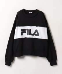 FILA（Casual）(フィラ（カジュアル）)/FILA3段切り替えトレーナー/ブラック