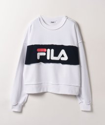 FILA（Casual）(フィラ（カジュアル）)/FILA3段切り替えトレーナー/ホワイト