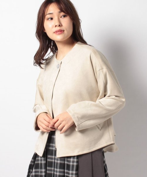 セール バックフリルスエードブルゾン アクシーズファム Axes Femme Magaseek