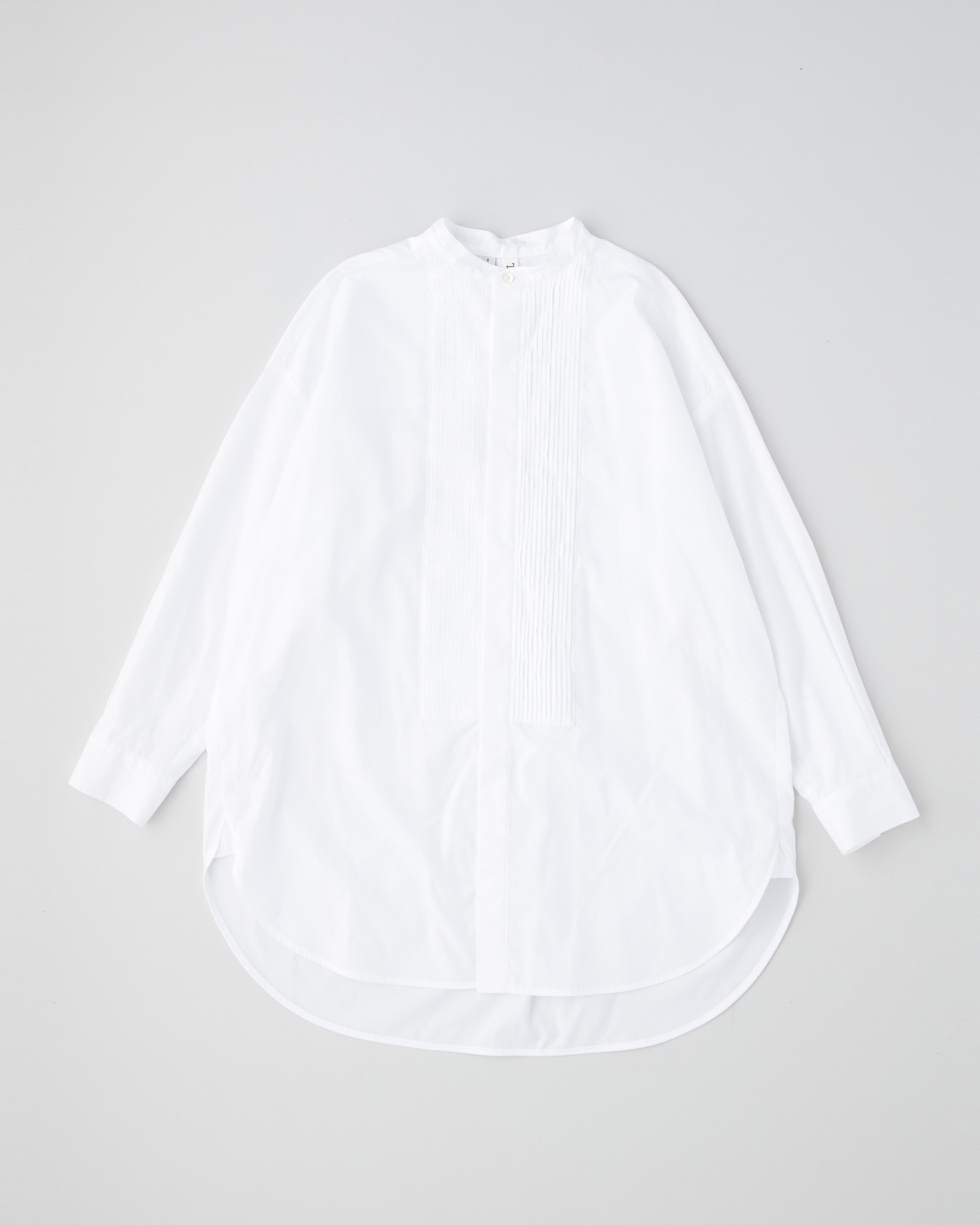 BIG TUCK UP NO COLLAR PIN TUCK SHIRT(504552942) | トラディショナル
