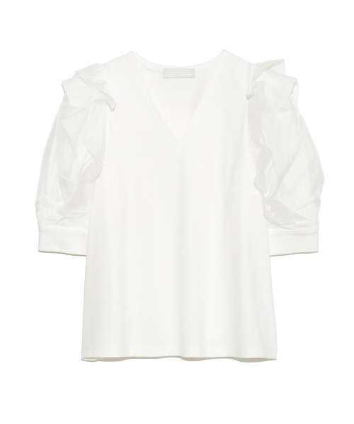 安い購入 ボリュームスリーブカットソー