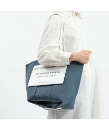 beautiful people(ビューティフルピープル)/ビューティフルピープル トートバッグ beautiful people lining logo pocket tote bag 611968/ブルー