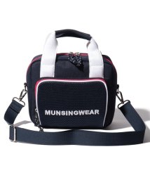 Munsingwear(マンシングウェア)/『Goods』異素材MIXショルダー付カートバッグ(幅22cm×高さ18cm×奥行9cm)【アウトレット】/ネイビー