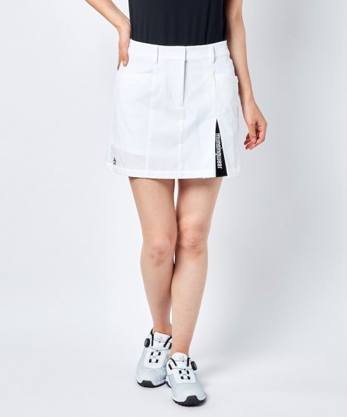 Munsingwear(マンシングウェア)/『ENVOY/エンボイ』 神白・360°ストレッチボックスプリーツスカート【アウトレット】/ホワイト