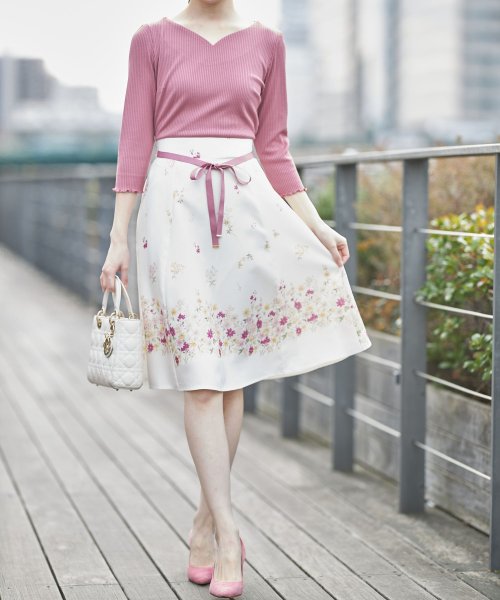 セール ウエストリボン付きリブカットソー フラワープリントドッキングワンピース トッコクローゼット Tocco Closet Magaseek セール ウエストリボン付きリブカットソー フラワープリントドッキングワンピース トッコクローゼット Tocco Closet Magaseek