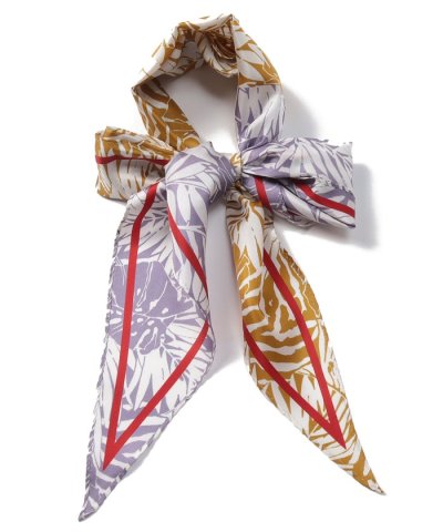 シルクひし形スカーフ　”ボタニカル”