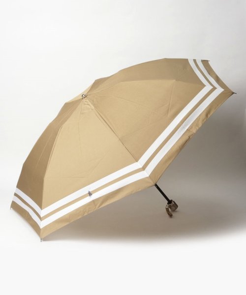 折りたたみ傘 ”裾ボーダー”(504543185) ポロラルフローレン（傘）(POLO RALPH LAUREN(umbrella))  MAGASEEK