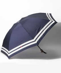 POLO RALPH LAUREN(umbrella)(ポロラルフローレン（傘）)/折りたたみ傘　”裾ボーダー”/ネイビーブルー