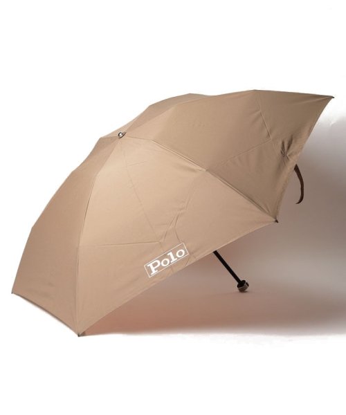 POLO RALPH LAUREN(umbrella)(ポロラルフローレン（傘）)/折りたたみ傘　”POLO”/ベージュ