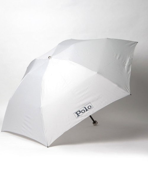 POLO RALPH LAUREN(umbrella)(ポロラルフローレン（傘）)/折りたたみ傘　”POLO”/ライトグレー