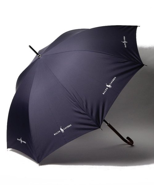 POLO RALPH LAUREN(umbrella)(ポロラルフローレン（傘）)/傘　”無地 ロゴ”/ネイビーブルー