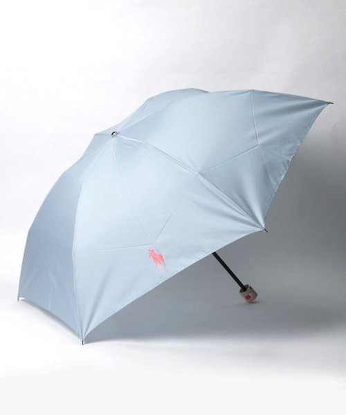 POLO RALPH LAUREN(umbrella)(ポロラルフローレン（傘）)/折りたたみ傘　”BIG POLO PONY”/サックスブルー