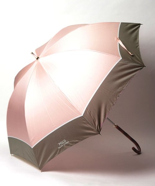 POLO RALPH LAUREN(umbrella)(ポロラルフローレン（傘）)/傘　”バイカラーロゴ刺繍”/ベージュ