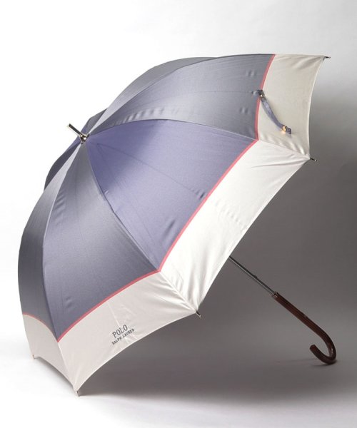 POLO RALPH LAUREN(umbrella)(ポロラルフローレン（傘）)/傘　”バイカラーロゴ刺繍”/ネイビーブルー