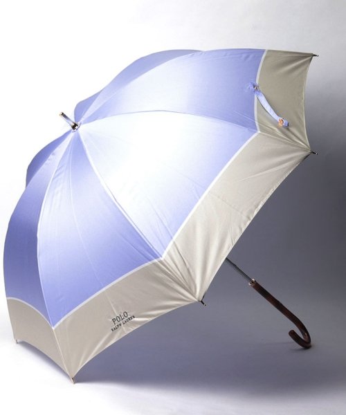 POLO RALPH LAUREN(umbrella)(ポロラルフローレン（傘）)/傘　”バイカラーロゴ刺繍”/ラベンダー