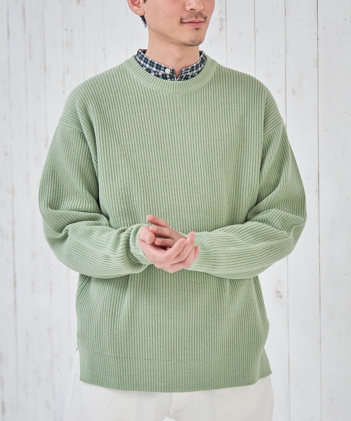 ニット・セーター(グリーン・カーキ・緑色)のメンズファッション通販 