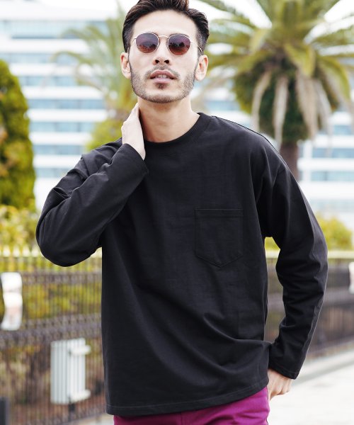 セール ヘビーウエイト 無地ポケット付bigロングtシャツ ロンt メンズ Tシャツ おしゃれ 長袖tシャツ ロンティー カットソー トップス ビッグシルエット ジギーズショップ Jiggys Shop Magaseek