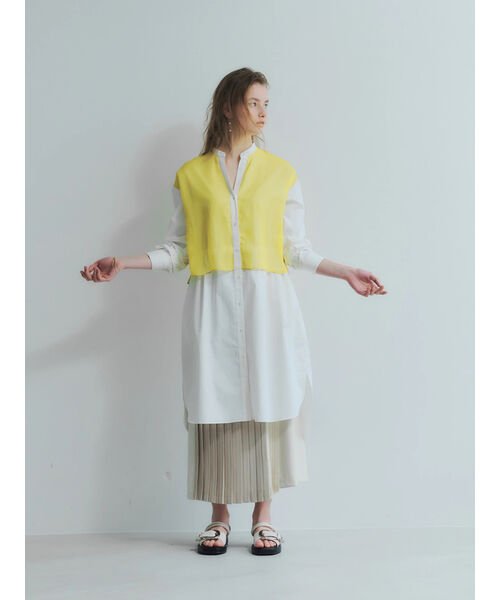 イェッカ ヴェッカ Yecca Vecca シアーレイヤードデザインシャツワンピース Magaseek イェッカ ヴェッカ Yecca Vecca シアーレイヤードデザインシャツワンピース Magaseek