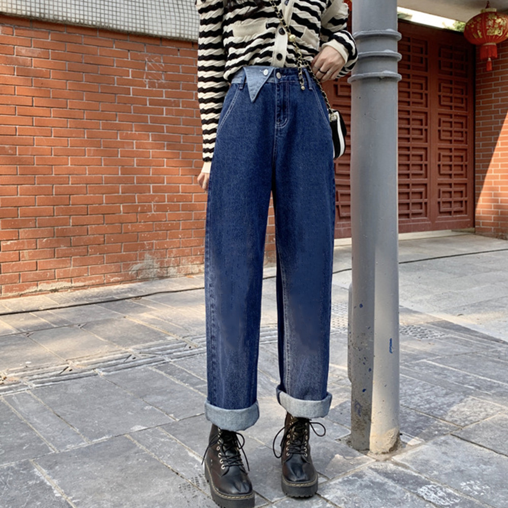 デニム ワイドパンツ ハイウエスト 韓国
